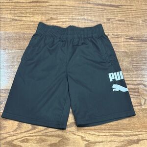 Puma Black Sports Shorts with Logo like new